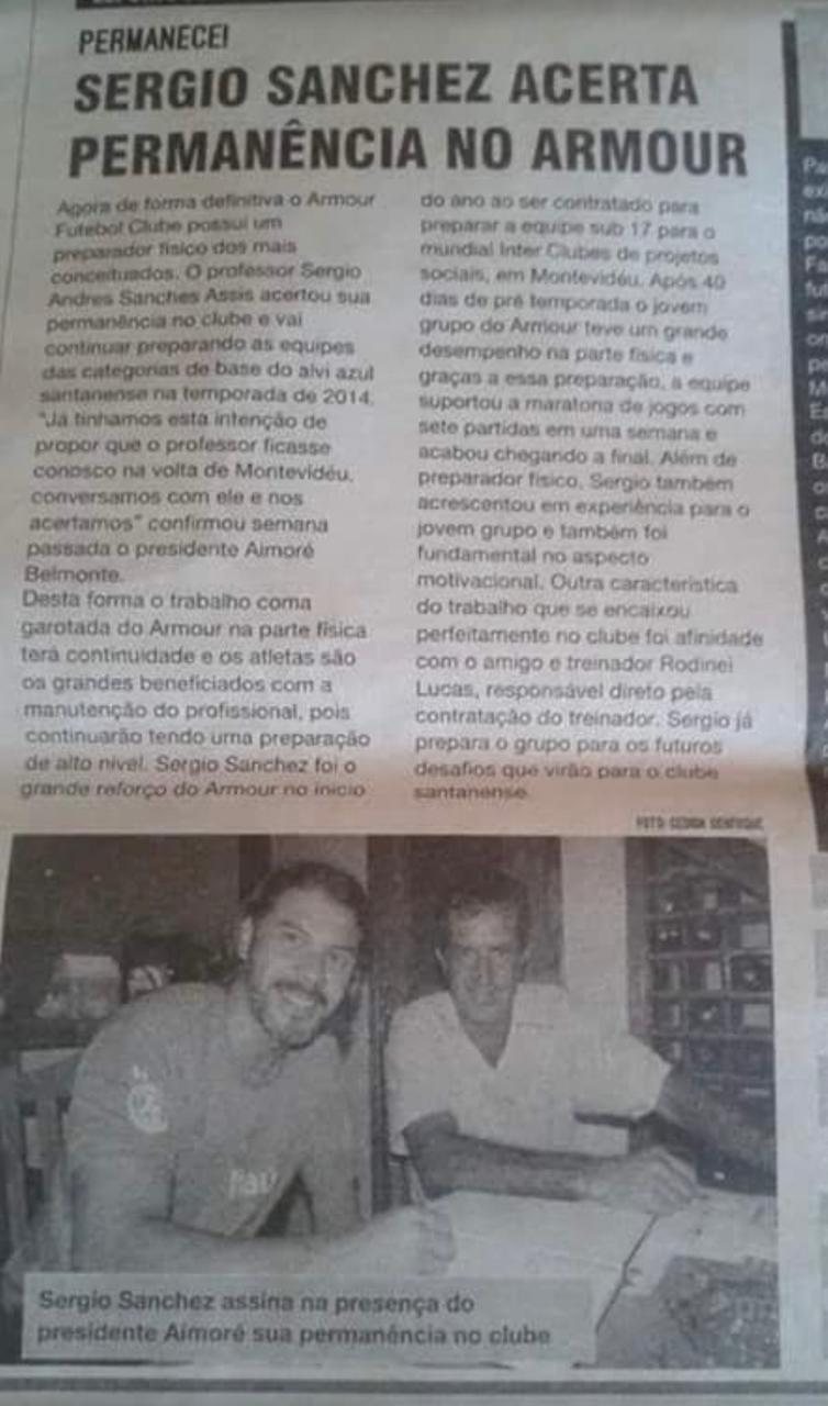 Recorte de jornal / Newspaper clipping: Armour